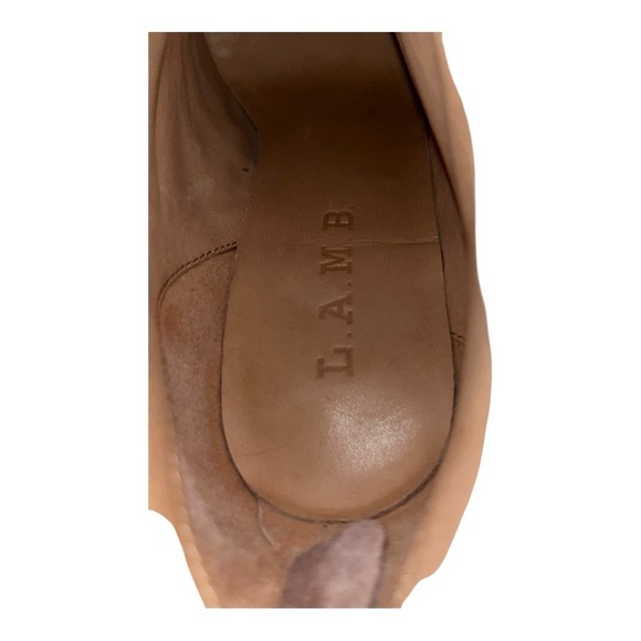 EUC!! L.A.M.B. Taupe Stiletto Knee High Boots, Size 6.5 - Picture 8 of 15